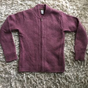 J Crew Wool Zip Sweater